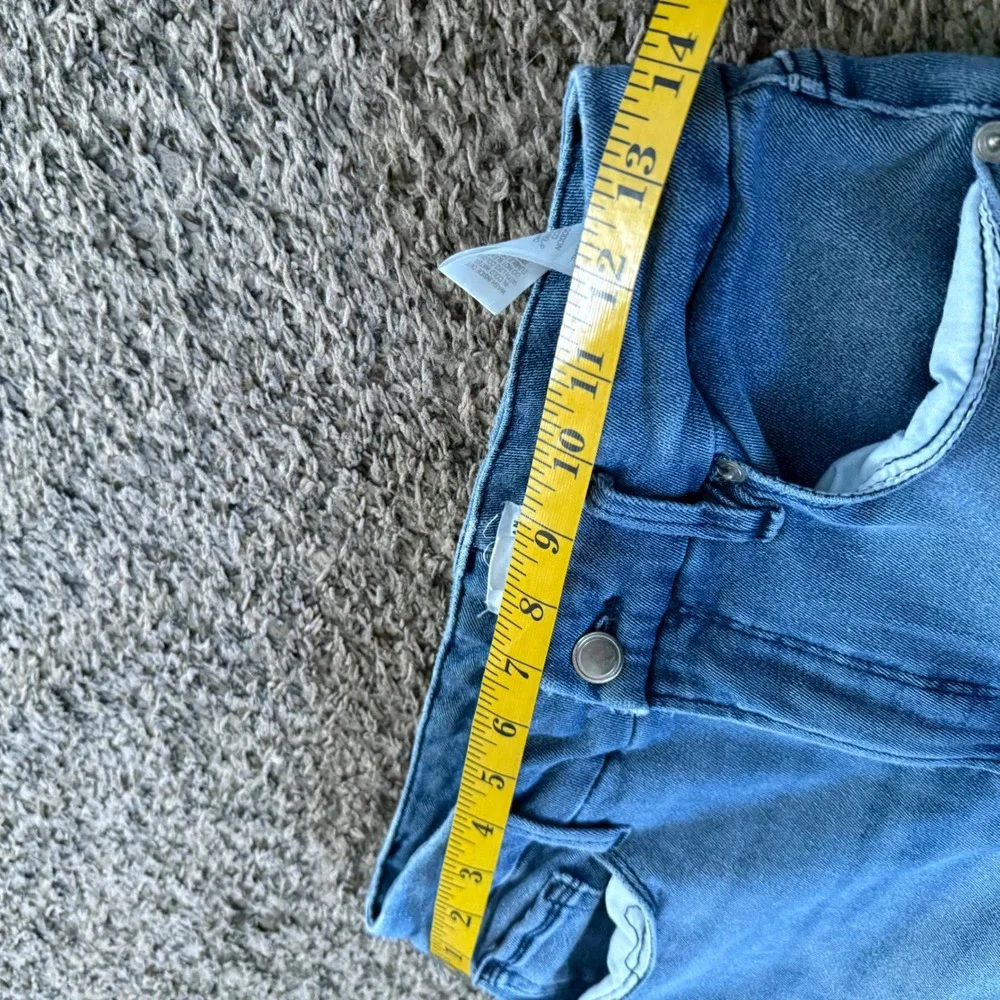 Good American Good Straight Jeans Womens Size 8 29‎  Frayed Hem Organic Cotton